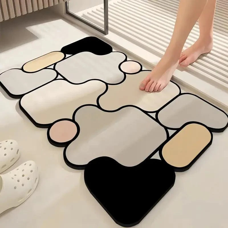 Non-Slip Creative Puzzle Earth Bath Mat