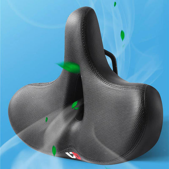 Wide Bicycle Saddle – Shock-Absorbing Ergonomic Design