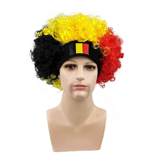 Supporter Pruik Comfortabele Hoofdband - Fan Accessoire voor WK