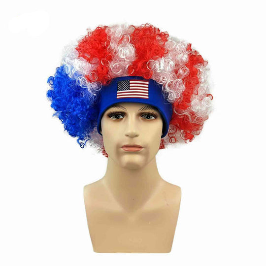 Supporter Pruik Comfortabele Hoofdband - Fan Accessoire voor WK