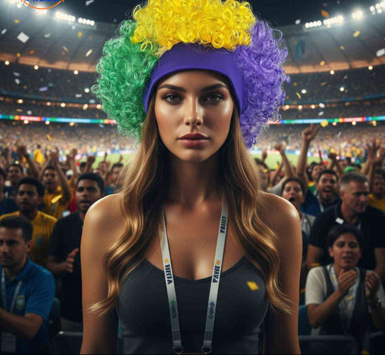 Supporter Pruik Comfortabele Hoofdband - Fan Accessoire voor WK