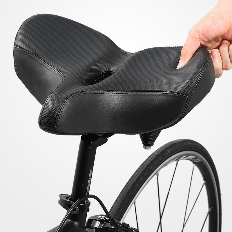 Breed Fietszadel – Schokabsorberend Ergonomisch Ontwerp