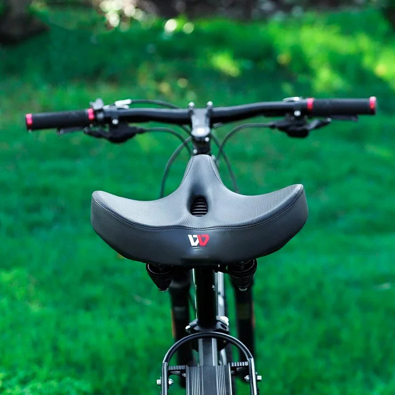 Wide Bicycle Saddle – Shock-Absorbing Ergonomic Design