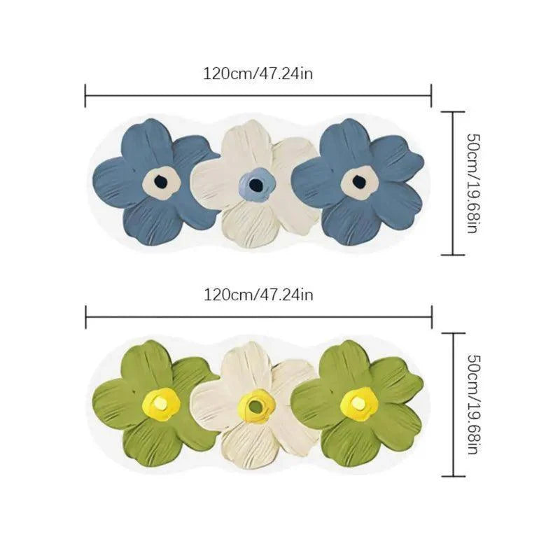 Cute Transparent Flower Rug