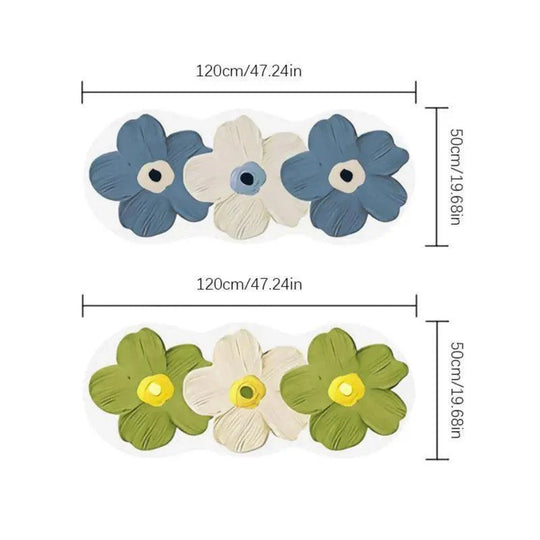 Cute Transparent Flower Rug