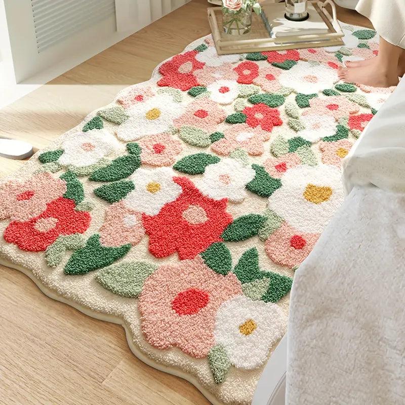 Moderno tappeto floreale di lusso e comfort