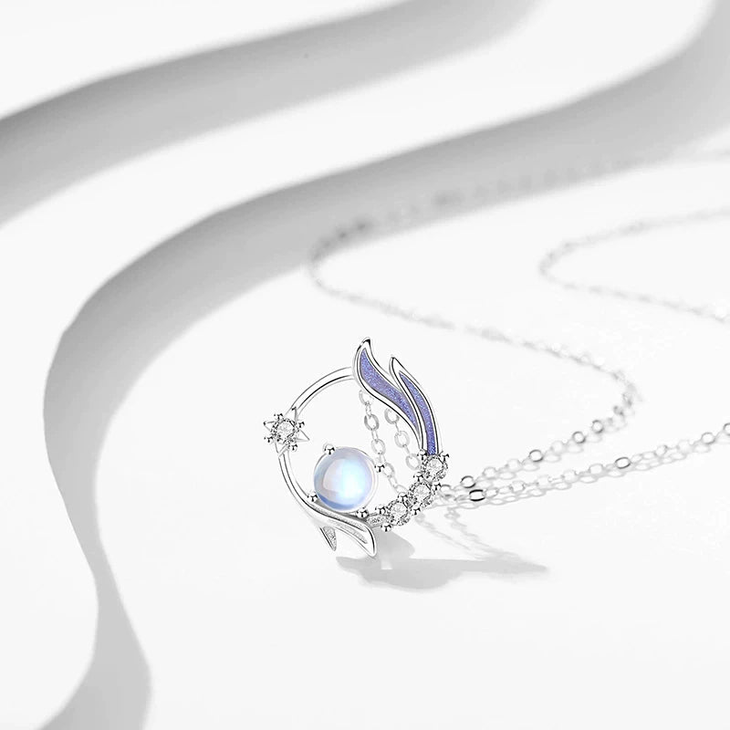 Moonstone Silver Necklace