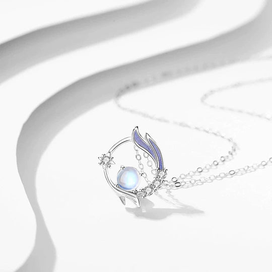 Moonstone Silver Necklace