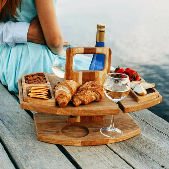 Wood &amp; Hills – Portable Table for Nature and Wine