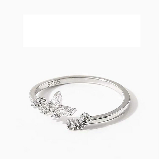 Slim Silver Ring with Cubic Zirconia