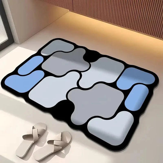 Non-Slip Creative Puzzle Earth Bath Mat