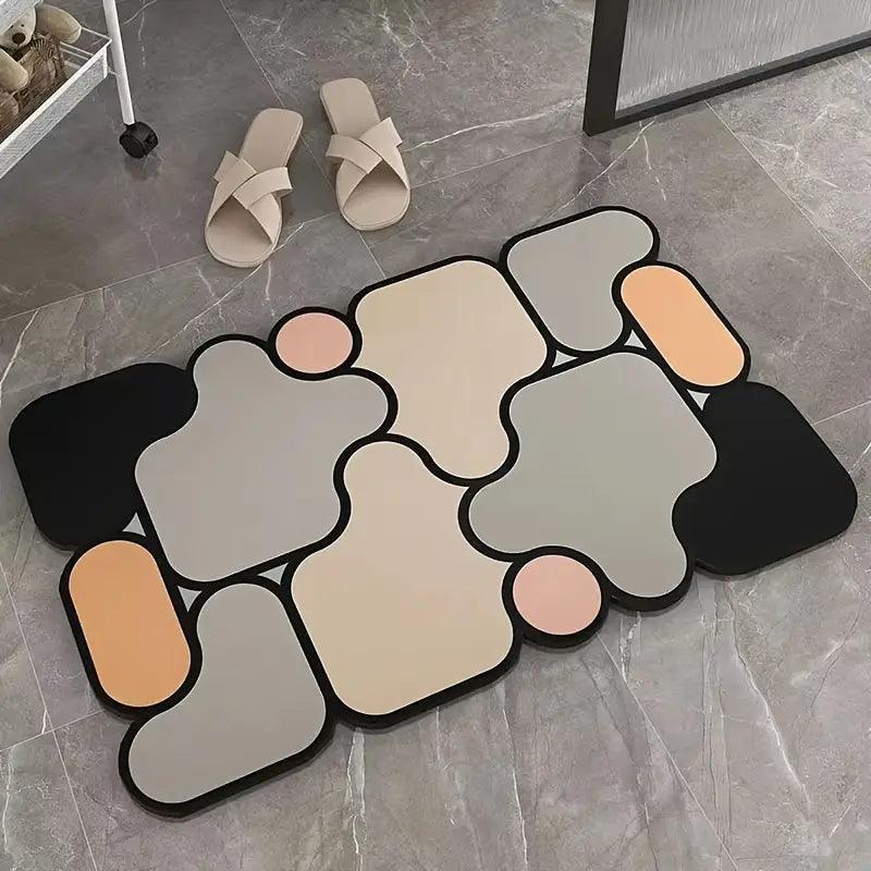 Non-Slip Creative Puzzle Earth Bath Mat