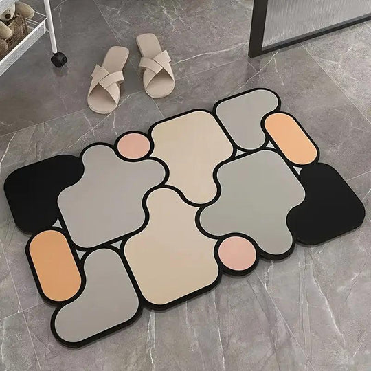 Non-Slip Creative Puzzle Earth Bath Mat