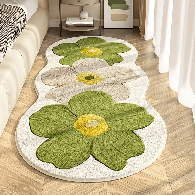 Cute Transparent Flower Rug