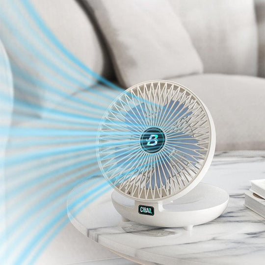 Mini Rechargeable Fan – Table &amp; Wall, Wireless, Quiet