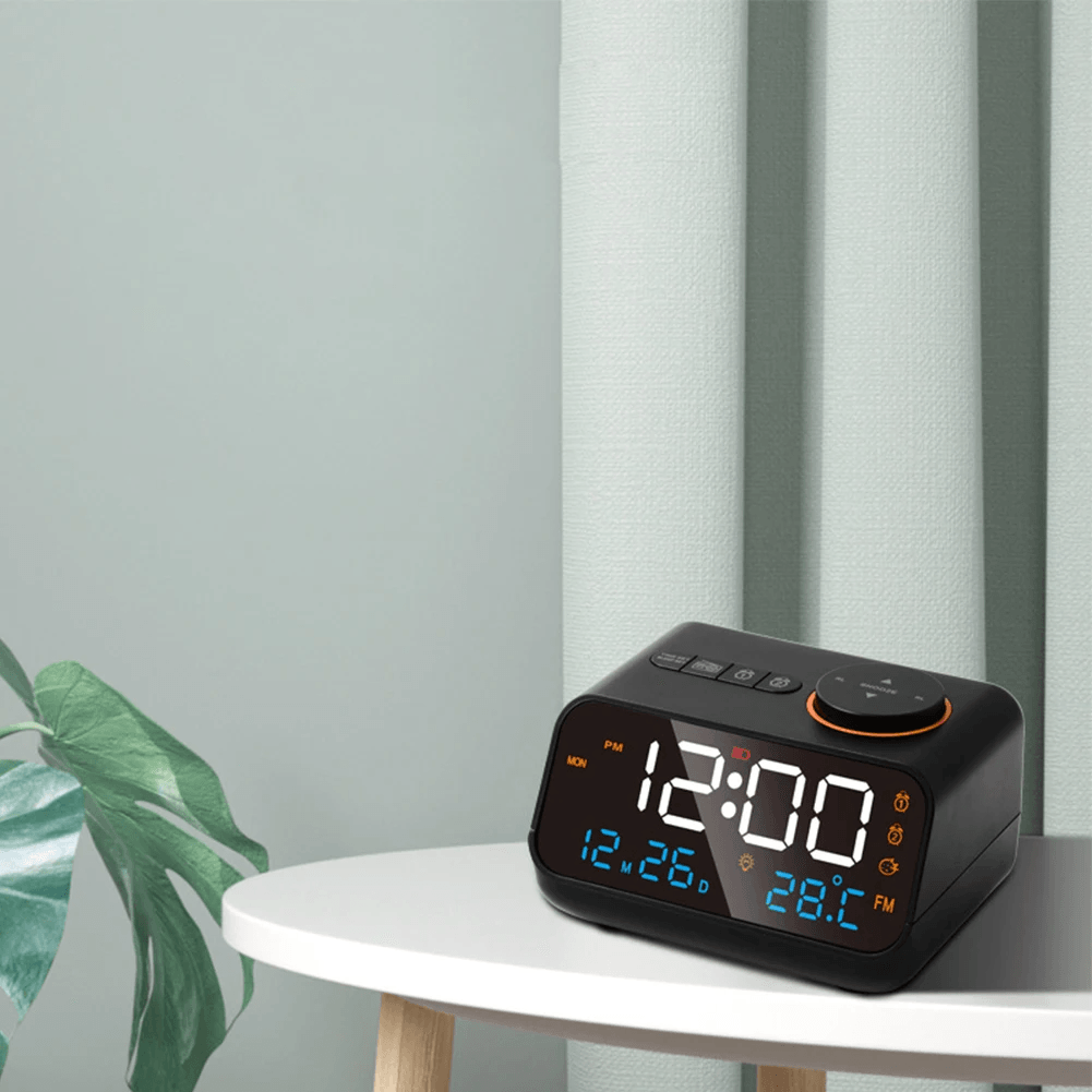 LED Digital Alarm Clock with FM Radio