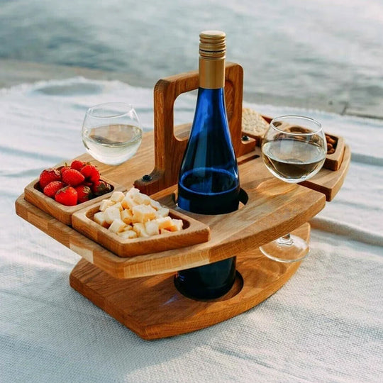 Wood &amp; Hills – Portable Table for Nature and Wine
