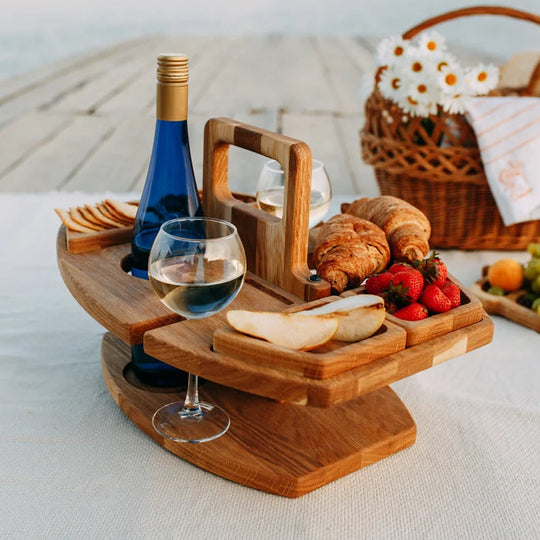Wood &amp; Hills – Portable Table for Nature and Wine