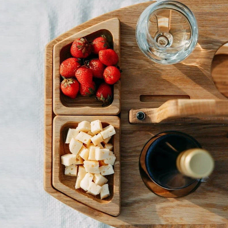 Wood &amp; Hills – Portable Table for Nature and Wine