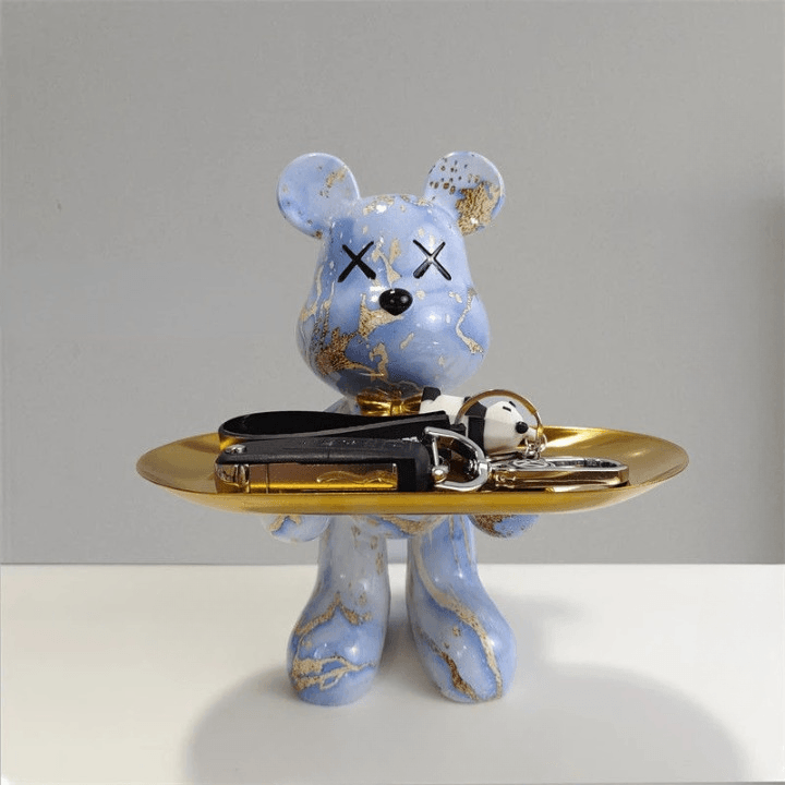 Decorative Bear with Tray – Luxury Home Accessory &amp; Storage Tray