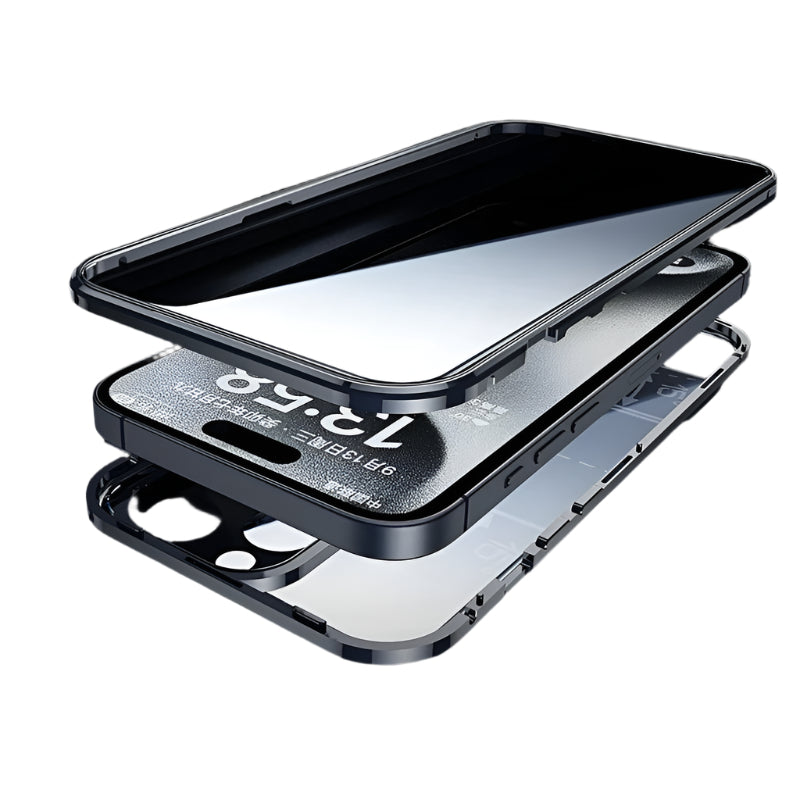 iPhone Magnetic Glass Case | Full-Body Privacy &amp; Scratch Protection