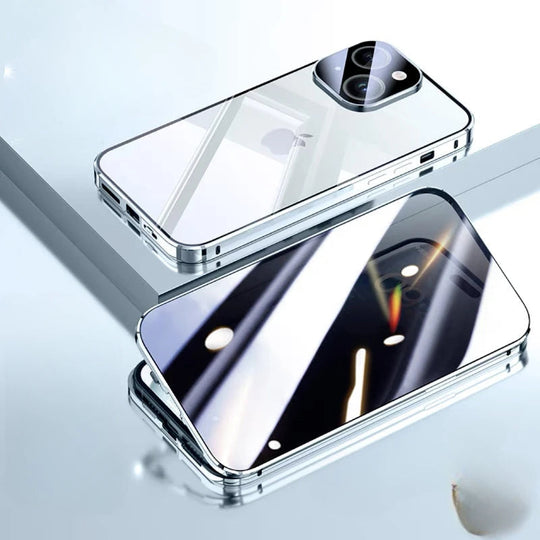iPhone Magnetic Glass Case | Full-Body Privacy &amp; Scratch Protection