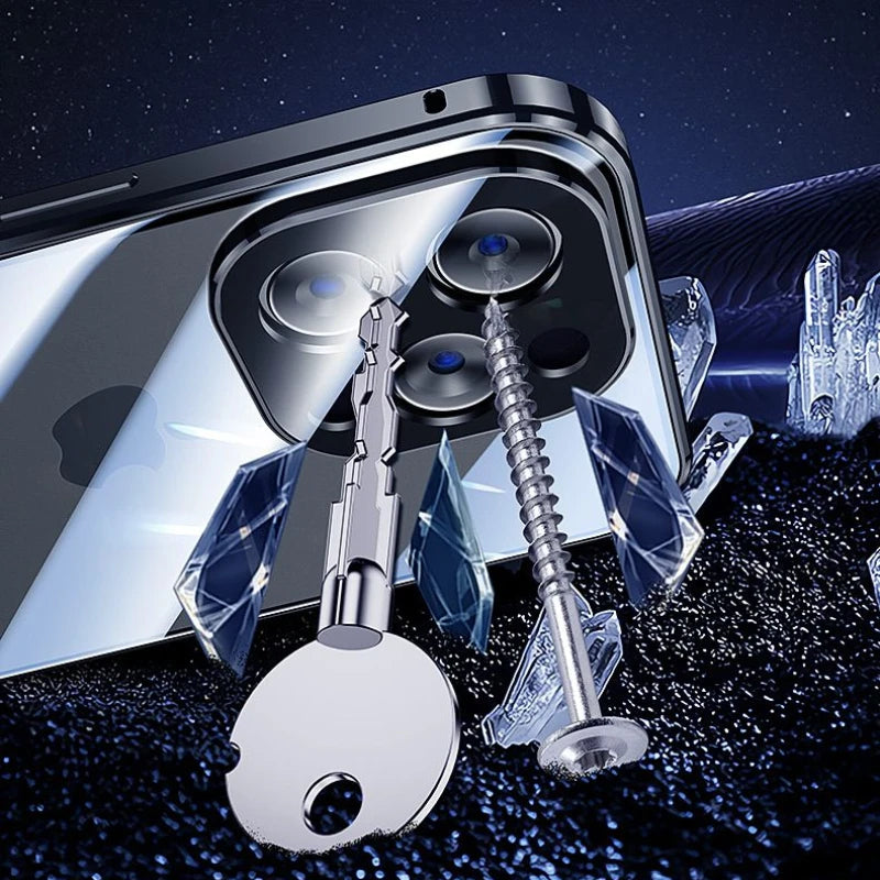 iPhone Magnetic Glass Case | Full-Body Privacy &amp; Scratch Protection