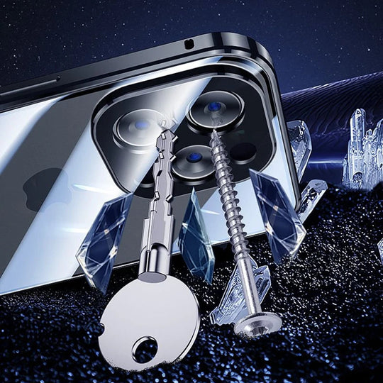 iPhone Magnetic Glass Case | Full-Body Privacy &amp; Scratch Protection