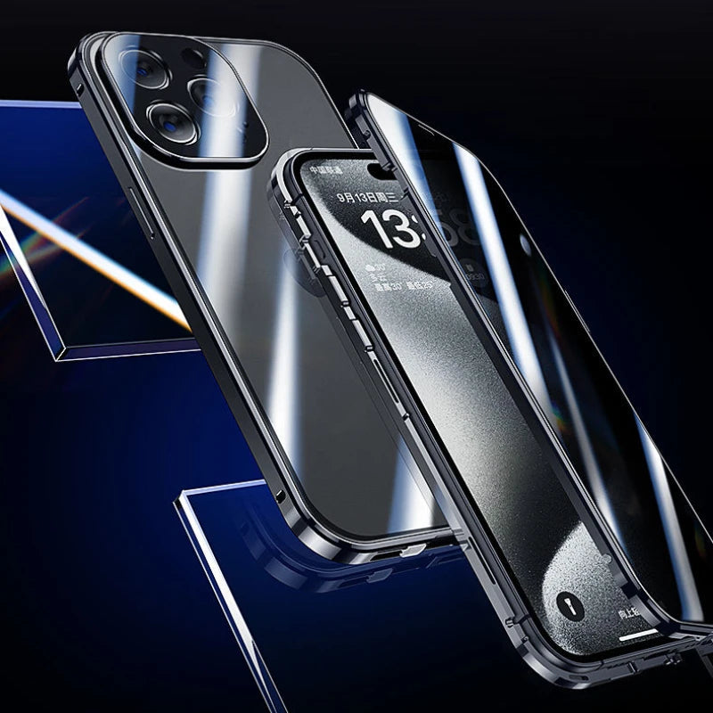 iPhone Magnetic Glass Case | Full-Body Privacy &amp; Scratch Protection