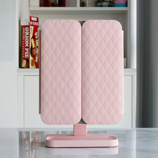 Tripod LED-Lit Makeup Mirror | Adjustable Cosmetic Tabletop Mirror