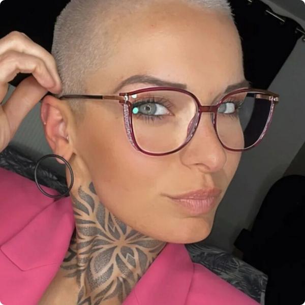 Large-Frame Reading Glasses for Women | Metal-Detail Fashion Eyewear