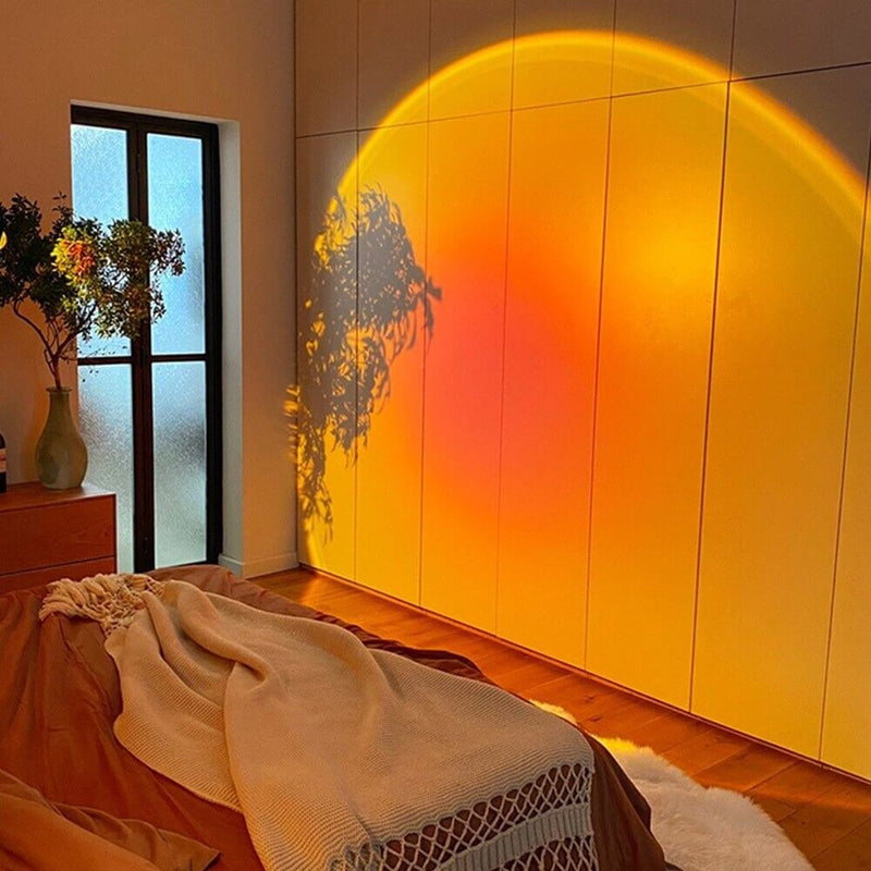 Sunset Projector Lamp | Golden Aesthetic Ambient Light for Room Decoration