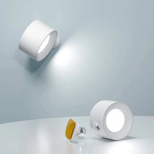 Wireless Wall Lamp | Self-Adhesive Rechargeable Lamp with Adjustable Head