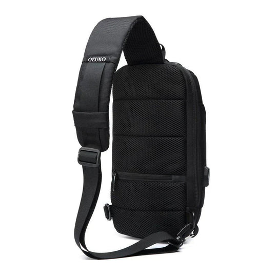 Anti-Theft Crossbody Bag | USB Charging Port Safety Sling Backpack