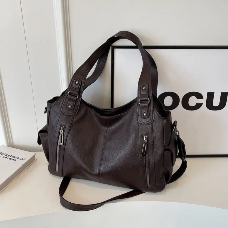 Moderna borsa a tracolla | borsa da lavoro capiente con più scomparti