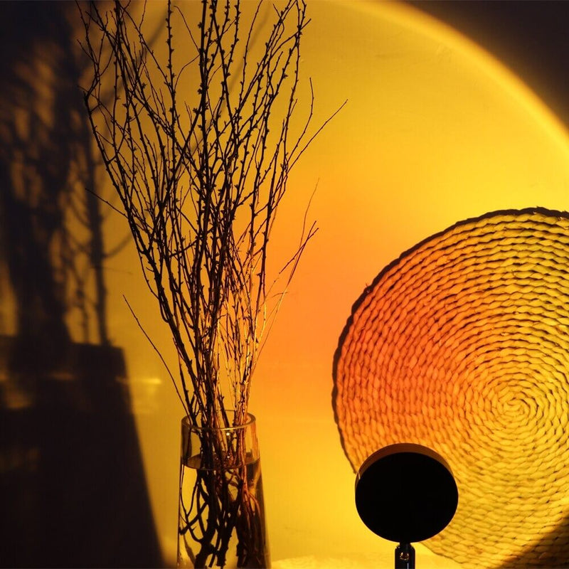 Sunset Projector Lamp | Golden Aesthetic Ambient Light for Room Decoration