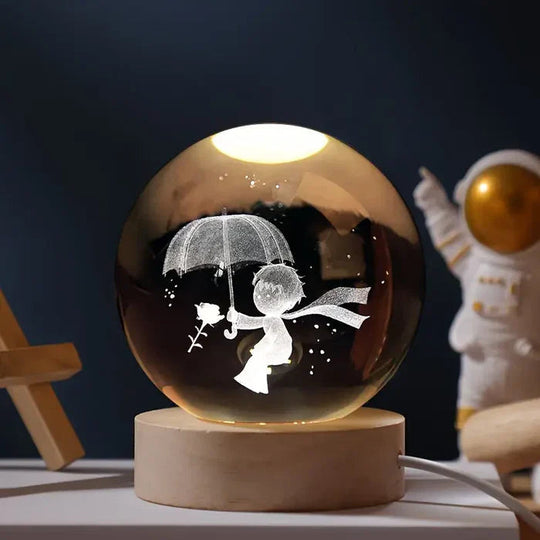 Glowing LED Orb | Rechargeable Lamp for Ambient Lighting