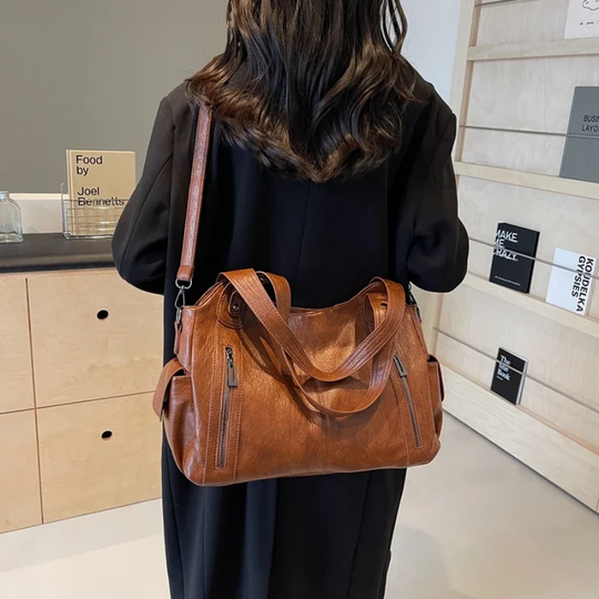 Moderna borsa a tracolla | borsa da lavoro capiente con più scomparti