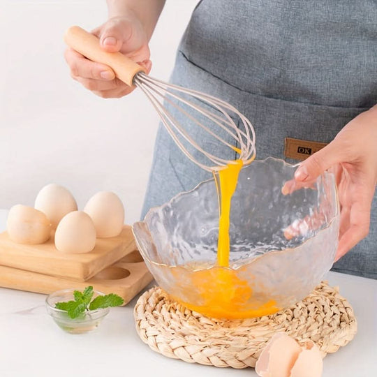 12-Piece Silicone Kitchen Utensil Set | Cookware with Wooden Handles