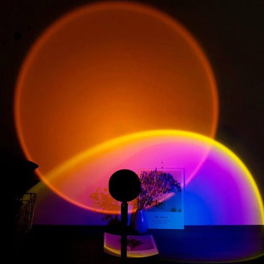 Sunset Projector Lamp | Golden Aesthetic Ambient Light for Room Decoration