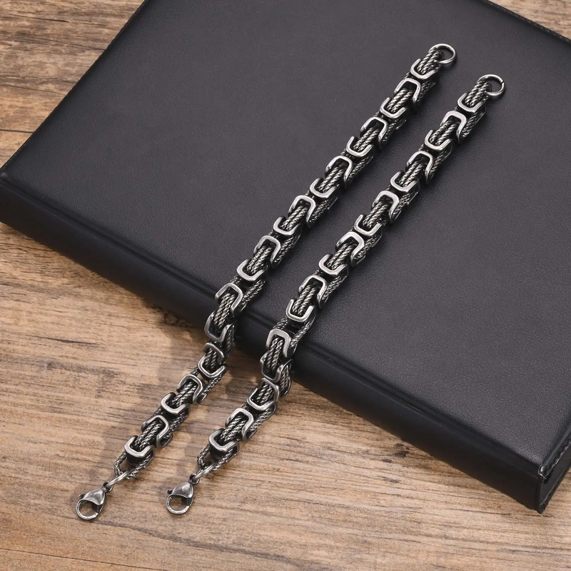 Woven Link Bracelet for Men | Stainless Steel Jewelry