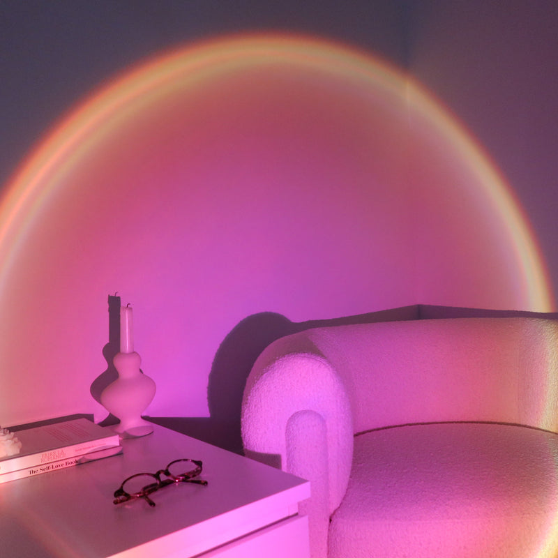 Sunset Projector Lamp | Golden Aesthetic Ambient Light for Room Decoration