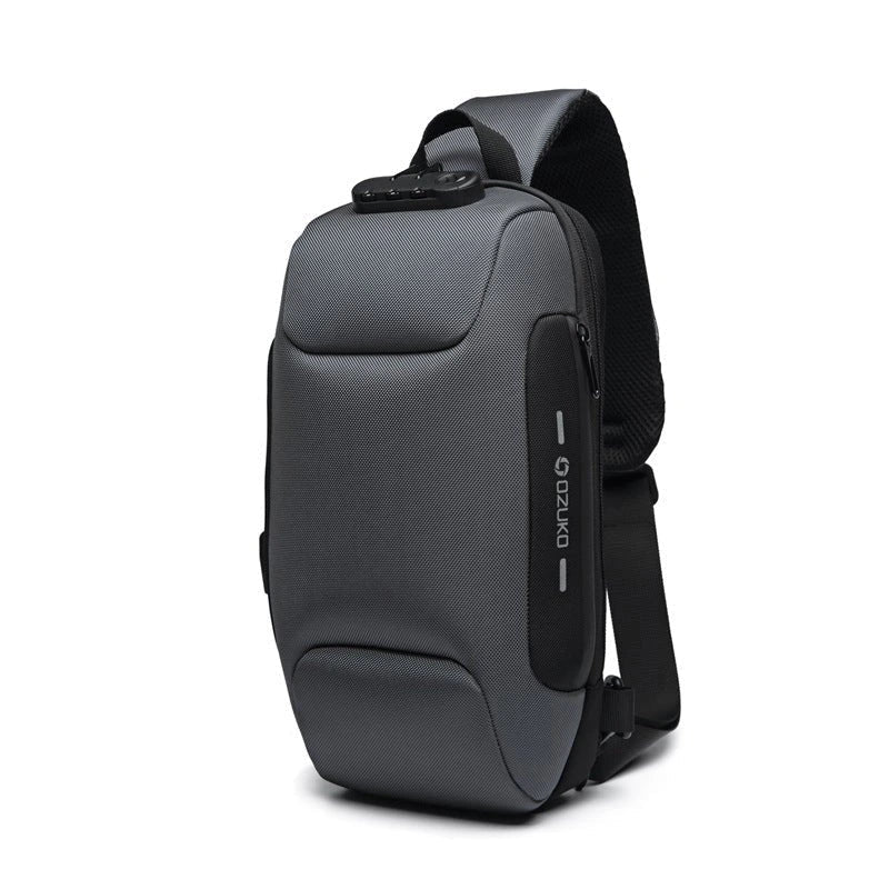 Anti-Theft Crossbody Bag | USB Charging Port Safety Sling Backpack