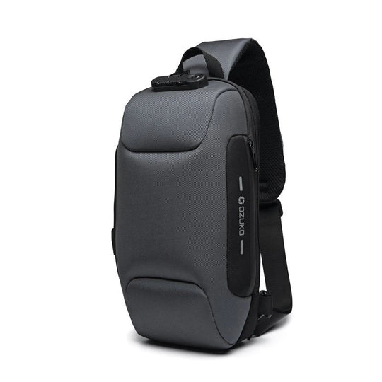 Anti-Theft Crossbody Bag | USB Charging Port Safety Sling Backpack