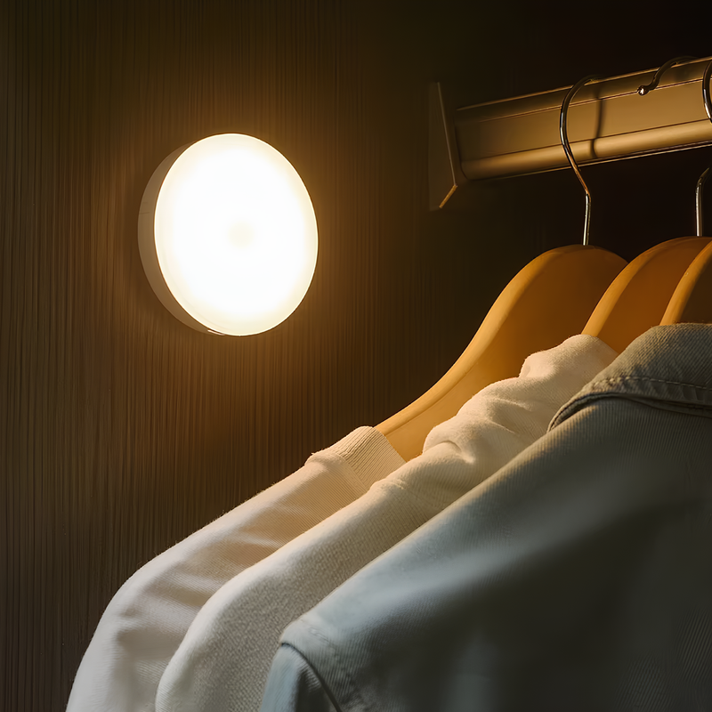 Lampada wireless con sensore di movimento | Illuminazione per armadi e interni a batteria