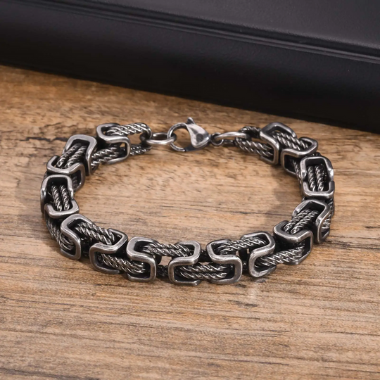 Woven Link Bracelet for Men | Stainless Steel Jewelry