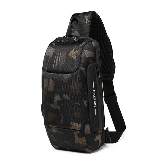Anti-Theft Crossbody Bag | USB Charging Port Safety Sling Backpack