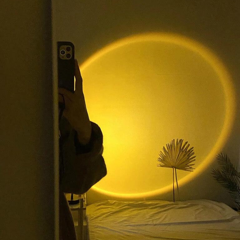 Sunset Projector Lamp | Golden Aesthetic Ambient Light for Room Decoration