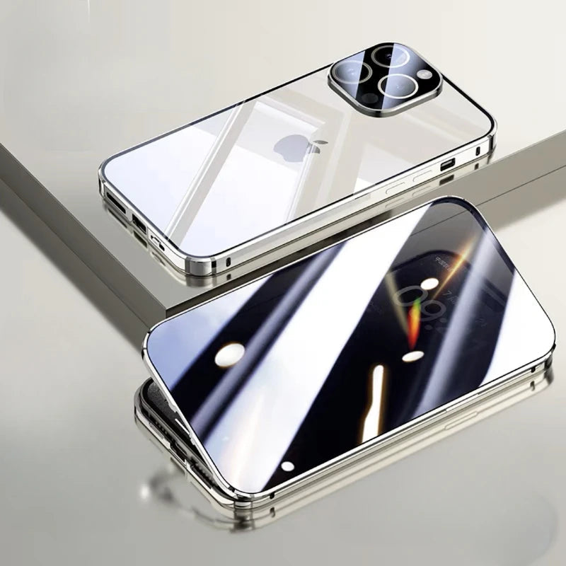 iPhone Magnetic Glass Case | Full-Body Privacy &amp; Scratch Protection