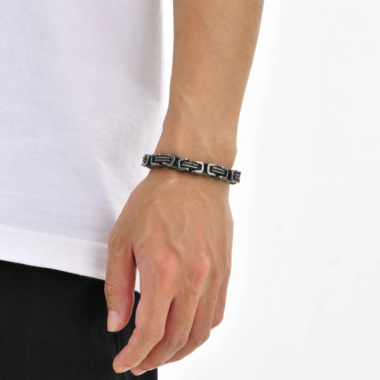 Woven Link Bracelet for Men | Stainless Steel Jewelry
